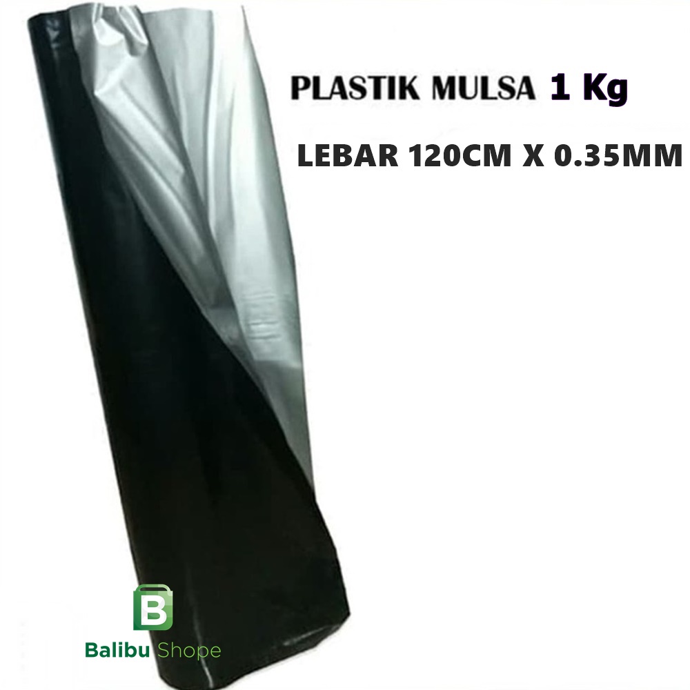Plastik Mulsa 120 Cm Tebal 0.35 mm Mulsa Hitam Perak
