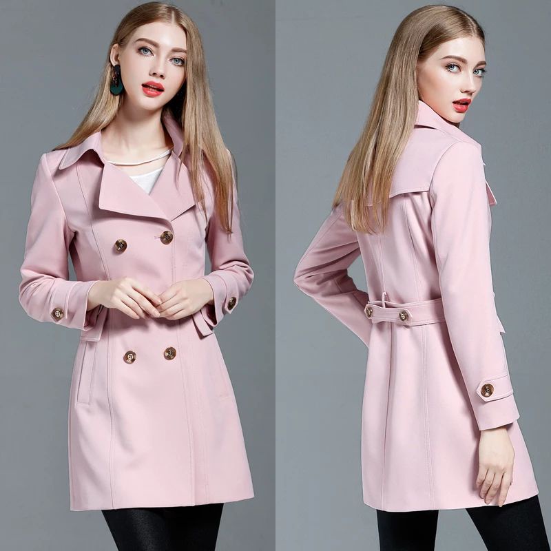 longcoat wanita model' terbaru variasi pink Salem khaki