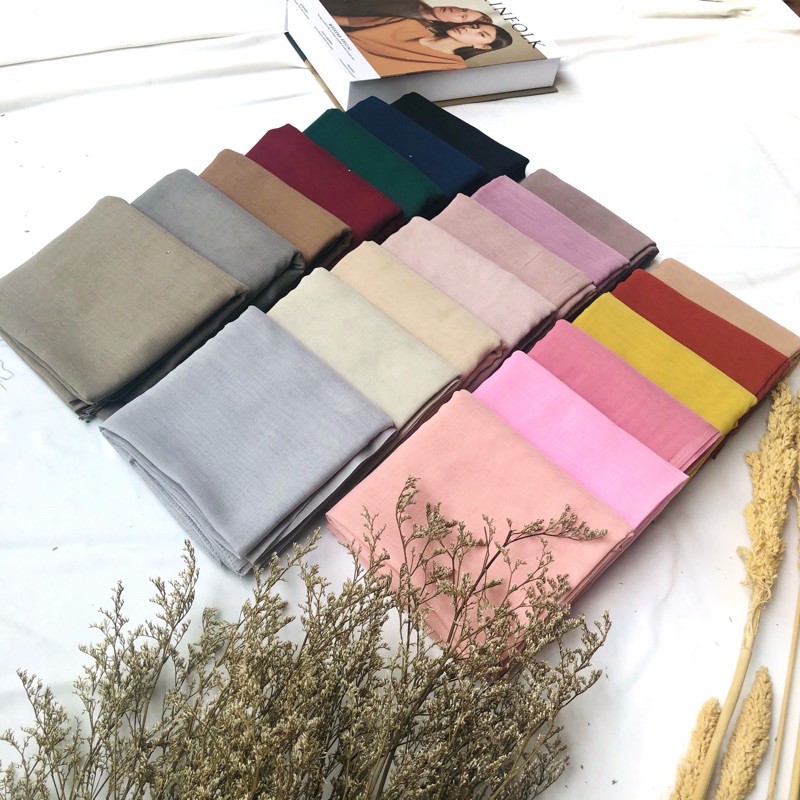 Premium Paris Japan Original Voile Hijab paris tepi jahit kerudung