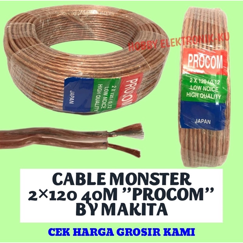 CABLE MONSTER 2x120 40M PROCOM BY MAKITA