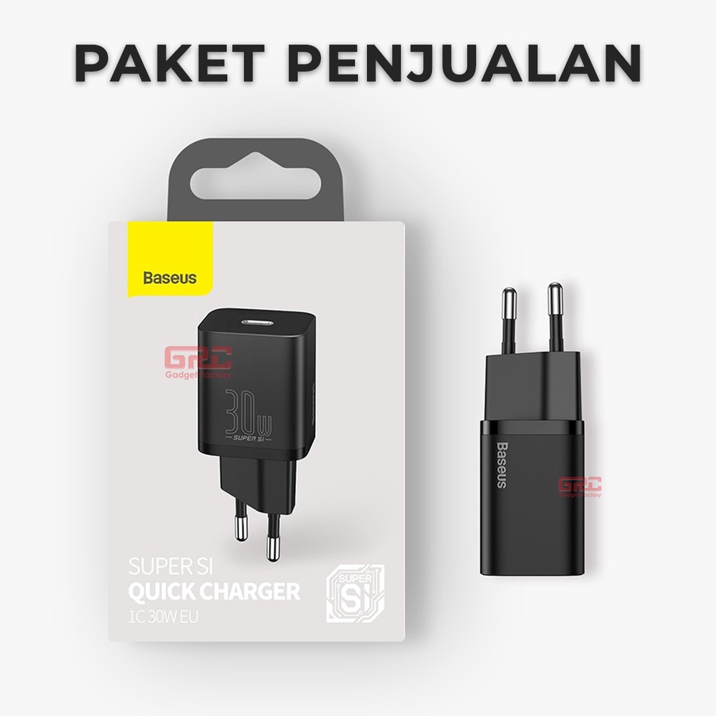 Kepala Charger Type C PD BASEUS Quick Charger 30W Samsung Xiaomi Pad