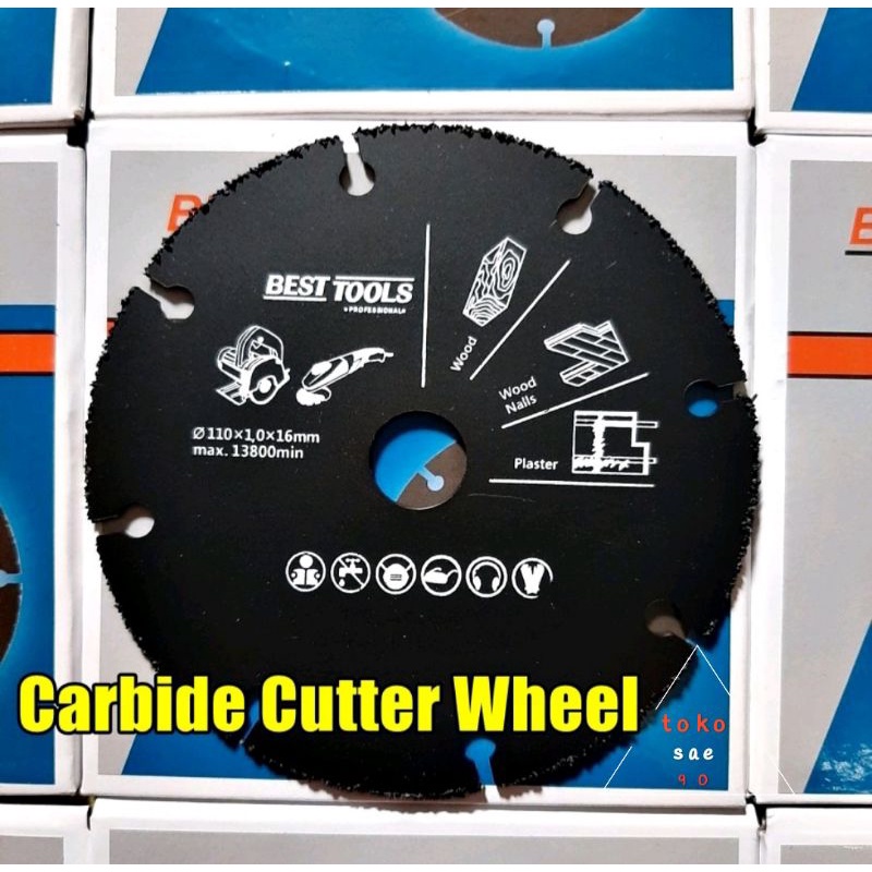 CARBIDE CUTTER wheel BESTTOOLS / mata potong gerinda multi / multi cutting besi batu