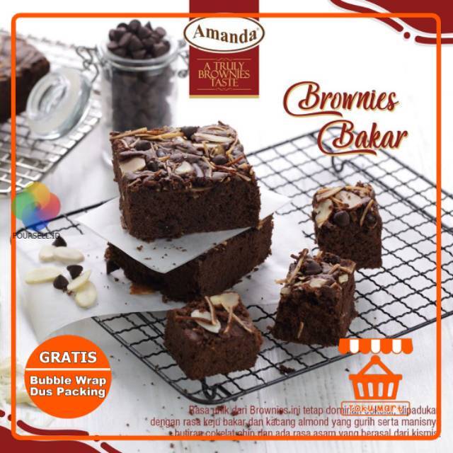 

Brownies Bakar Amanda (PACKING AMAN) - Bolu Kue Favorit Oleh Oleh khas Bandung Kue Bandung