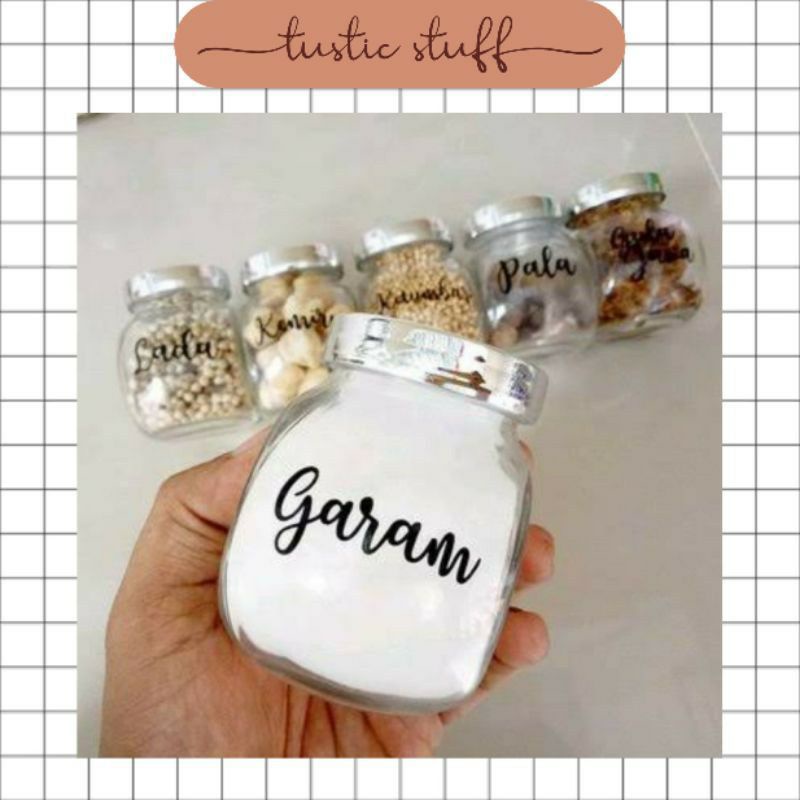 

Tustic Stuff Stiker Bumbu Dapur Ukuran Kecil