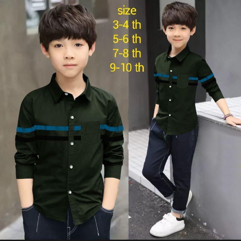 BS//COD//BAJU KEMEJA ANAK//JUAN//KIDS FASHION LENGAN PANJANG//GOOD QUALITY//REAL PICT