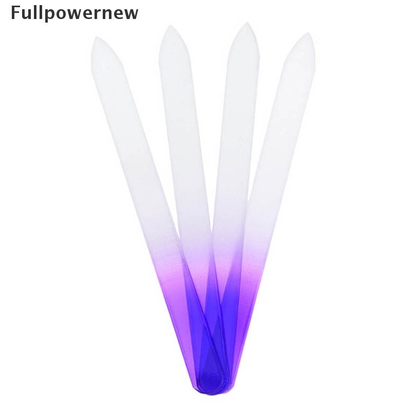 (FULL) 4pcs Kikir Kuku Bahan Kaca Kristal Untuk manicure / nail art