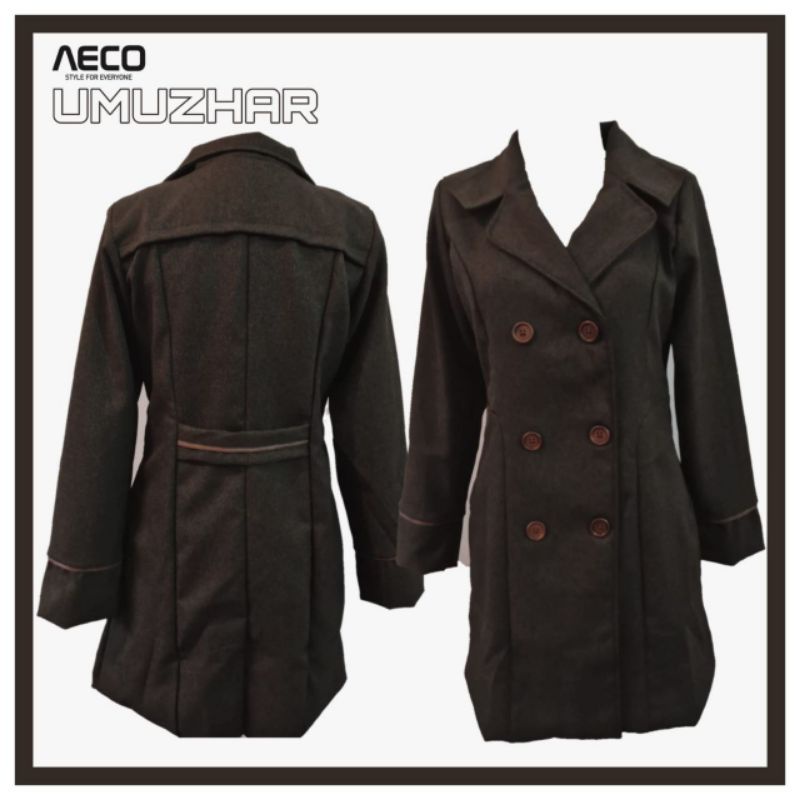 Couple Long Jas Blazer Coat Pria Wanita Abudzar Umudzar