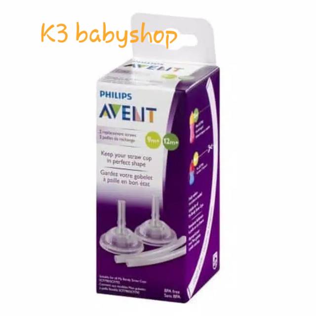 Avent replacement straw bendy straw cup sedotan pengganti botol susu training cup avent