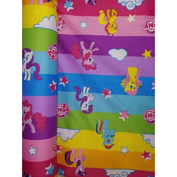 kain sprei meteran karakter kuda poni