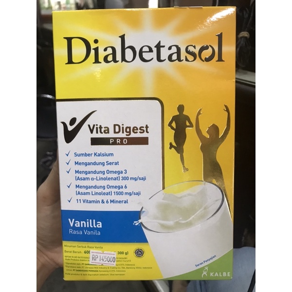 

susu diabetasol rasa vanila 600gr susu kesehatan