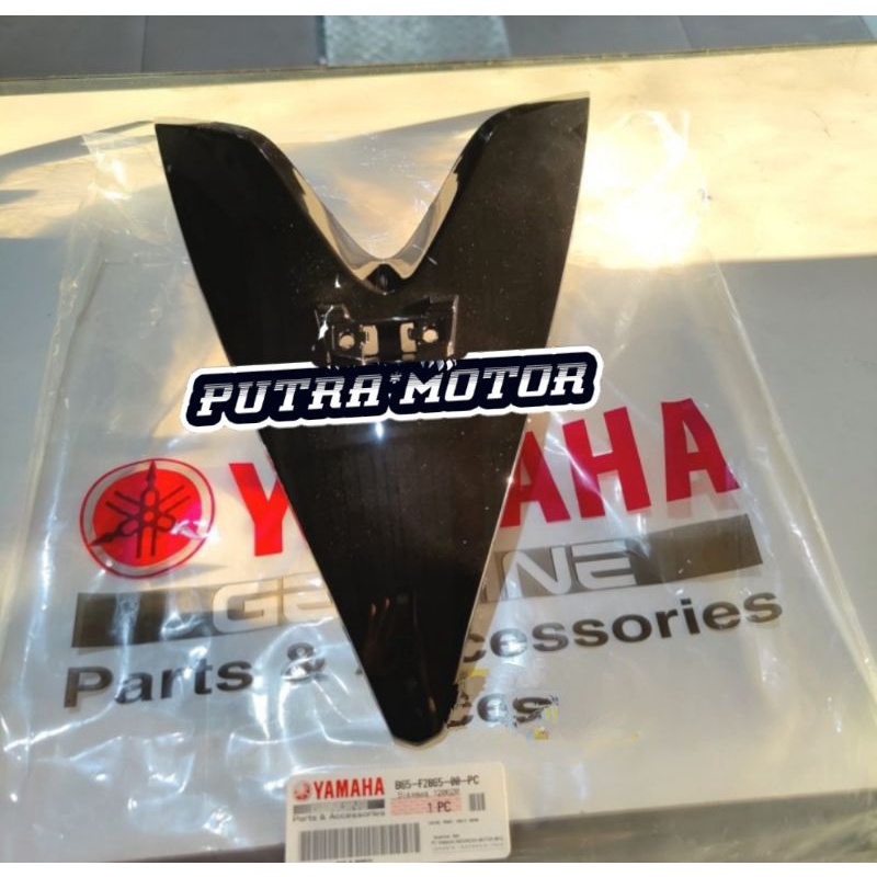 COVER DASI DUDUKAN PLAT NOPOL AEROX 2017 2019 HITAM GLITTER PEKAT ORI YGP