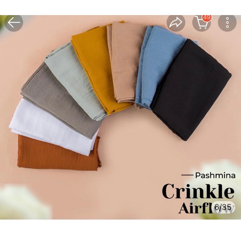 PASHMINA CRINKLE AIRFLOW/TERMURAH PASHMINA CRINKLE/PASHMINA VIRAL