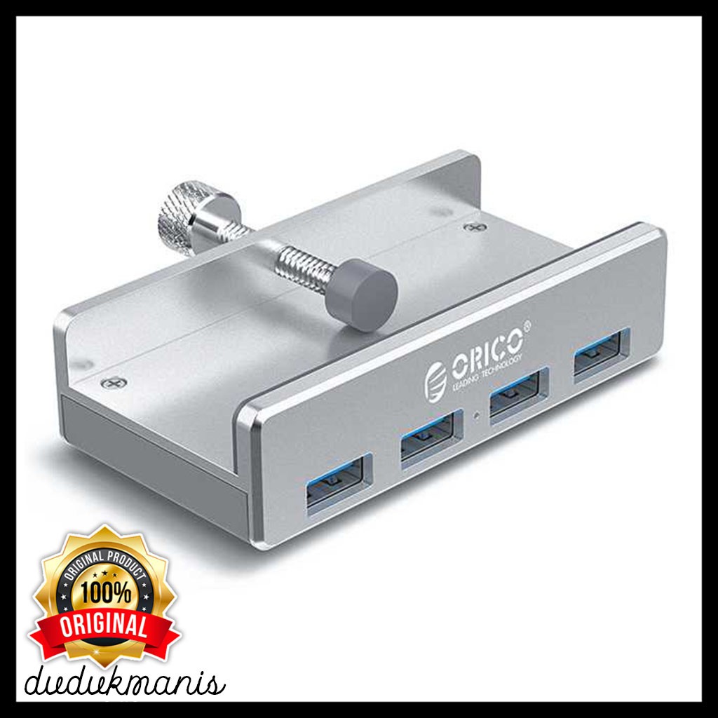 USB HUB Clip-on 3.0 Tipe Aluminium 4 Port Orico HAN-094