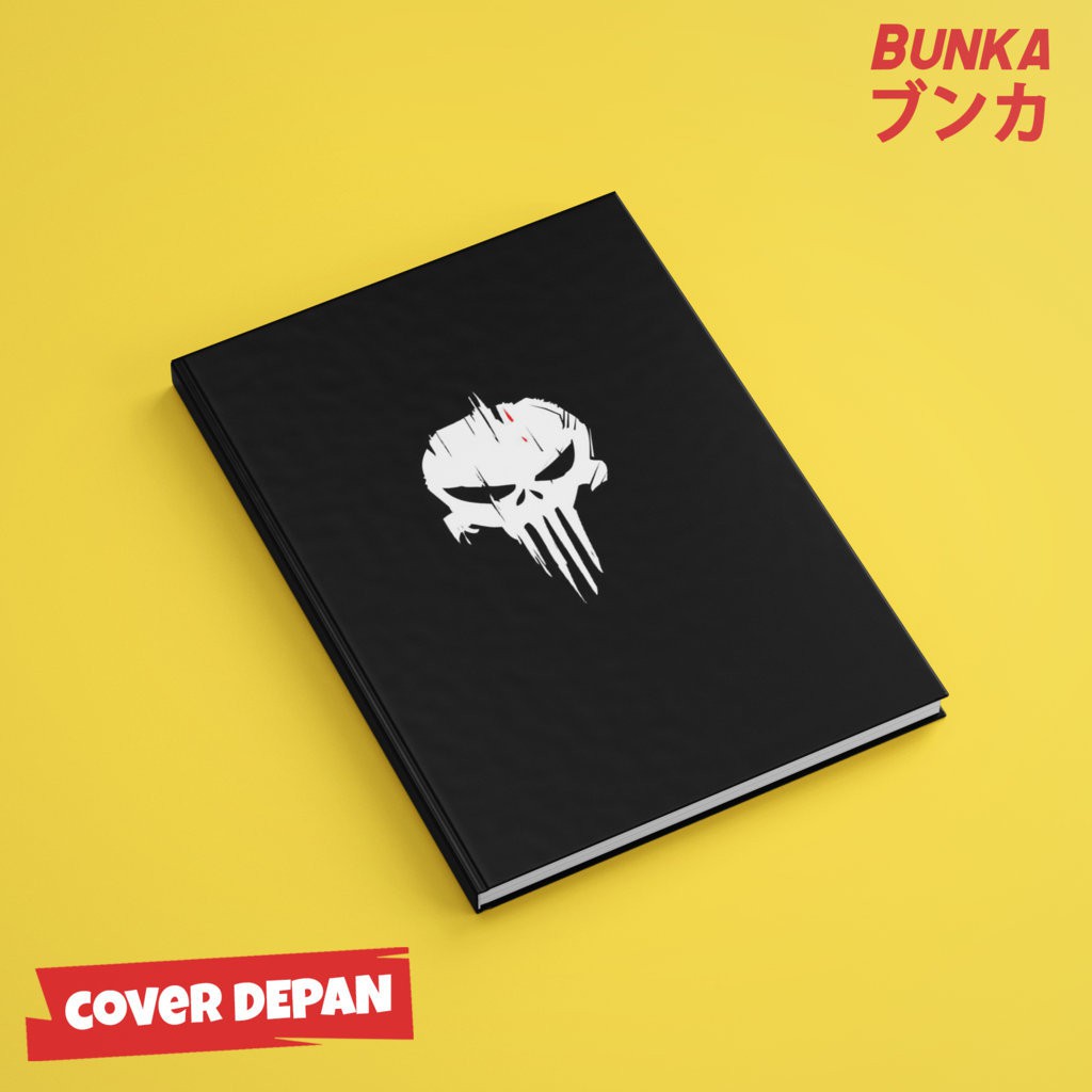 

Notebook Marvel Punsiher Logo Hardcover A5 Buku Tulis Catatan Note Agenda Planner Jurnal .