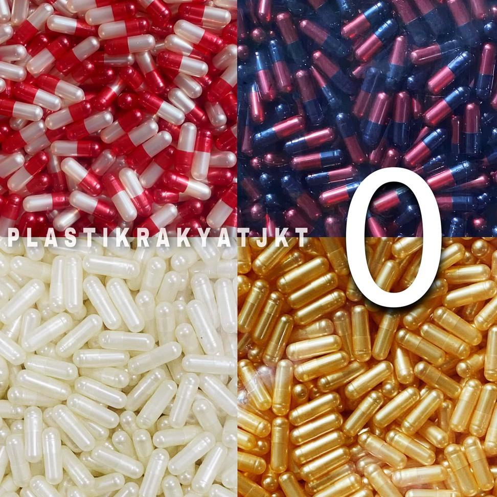 TREND KEKINIAN Kapsul Kosong METALIK Ukuran 0 isi 1000 butir / Cangkang Kapsul Ukuran 0 $ 851