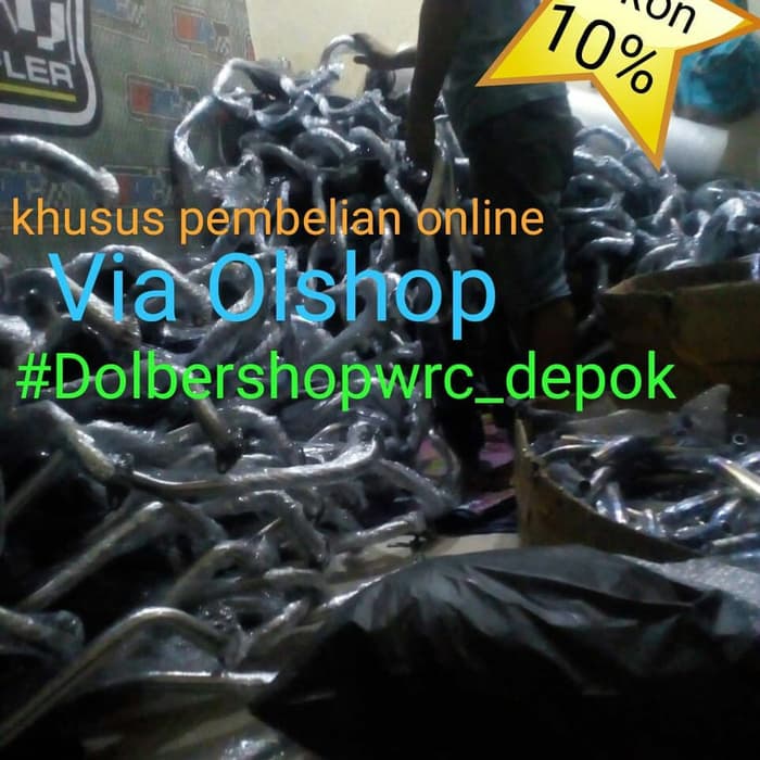 Ready - Knalpot Wrc Standard Racing Matic Yamaha & Honda Leher Stainless