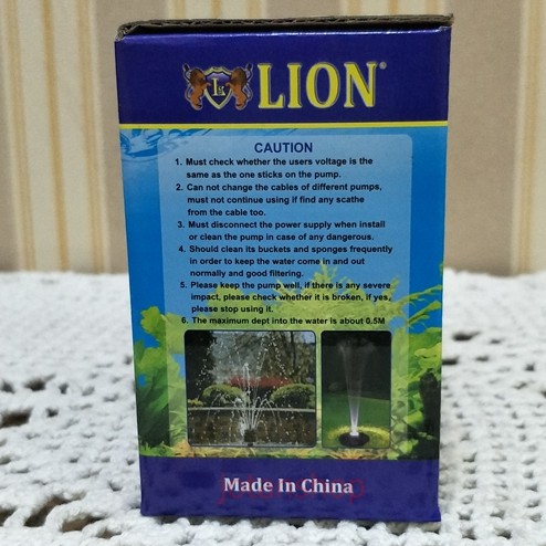 LION 1250 L 1250 mesin pompa celup filter power heads aquarium aquascape L1250