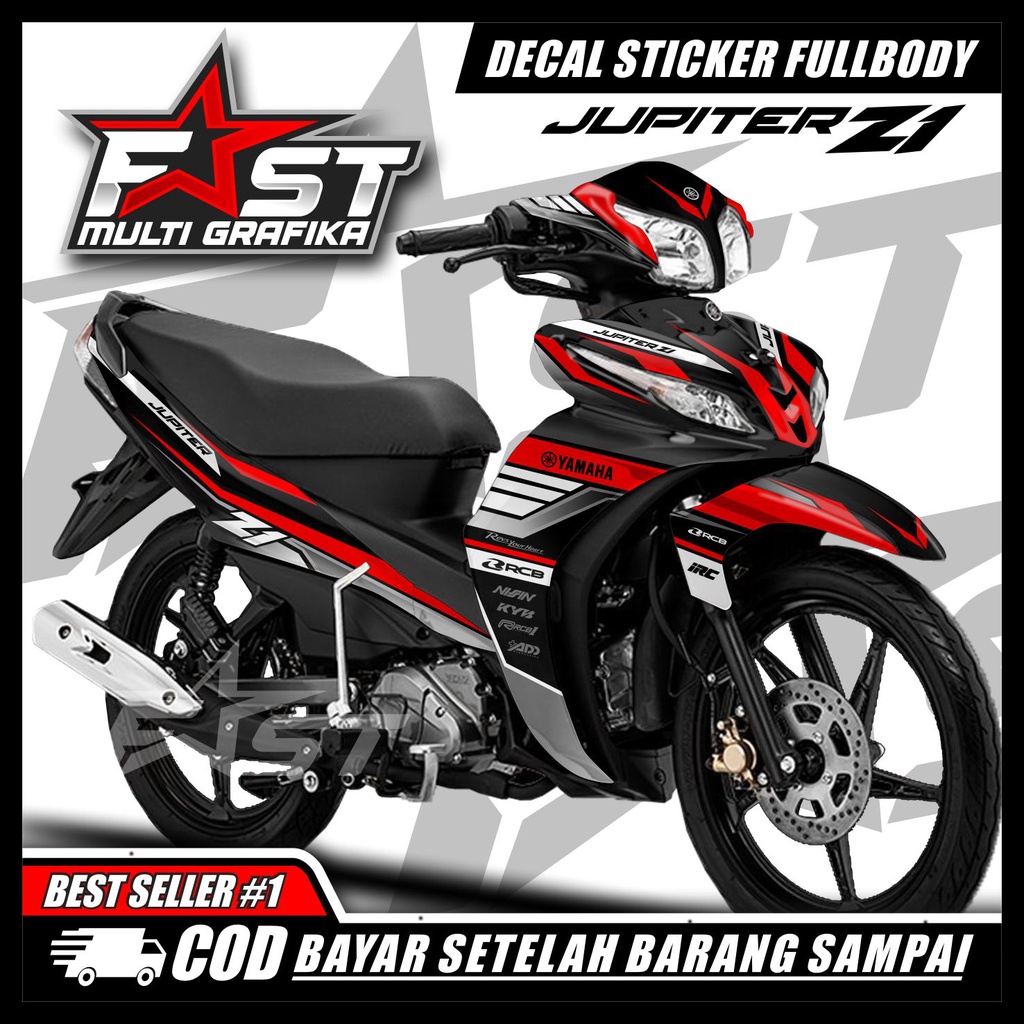 Decal Stiker Jupiter Z1 Full Body Motif Roadrace STIKER MOTOR YAMAHA JUPITER Z1 | DECAL STRIPING VAR