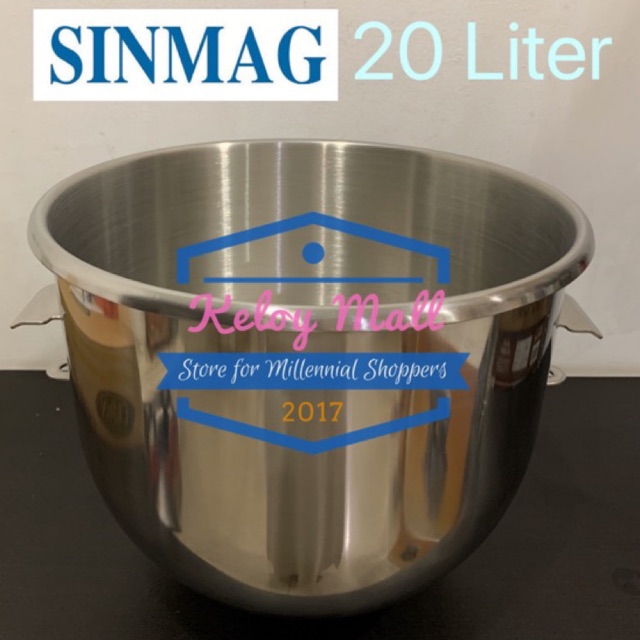 Sinmag Mixer Bowl 20 Liter Tong Sparepart