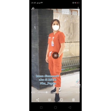 BAJU OKA CARGO JUMBO LENGAN PENDEK /BAJU OKA JOGER KARET/ BAJU OKA MURAH/APD GWON