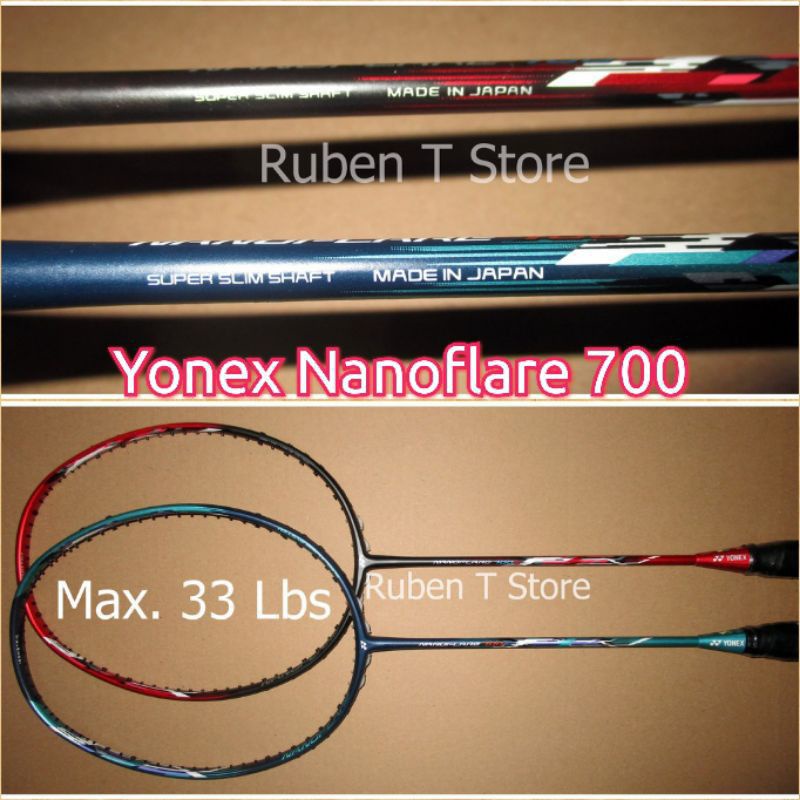 Raket Badminton 33 Lbs Yonex Nanoflare Taiwan
