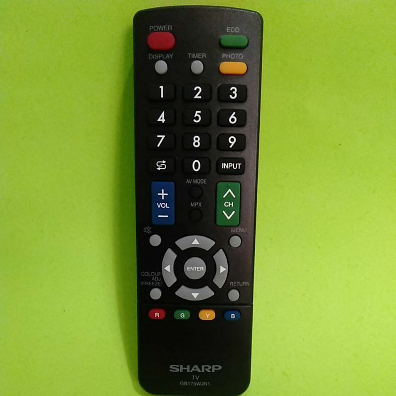 REMOTE REMOT TV SHARP AQUOS LCD LED GB175WJN1 ORIGINAL ASLI