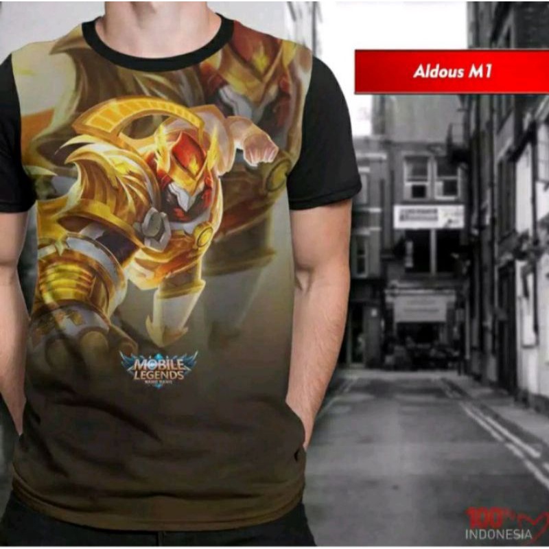 baju print 3D pria/wanita aldous m1