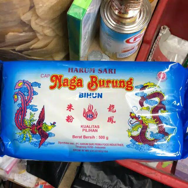 

Bihun harum sari cap naga burung 500 gram