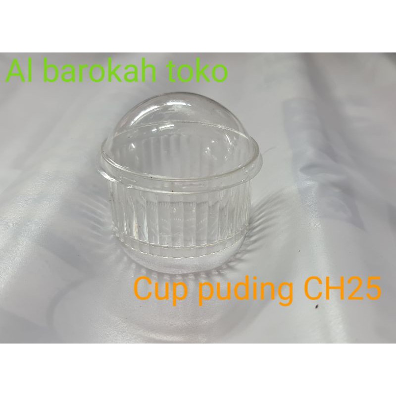 Cup puding ulir bulat CH25 / cup dessert / cup jelly bulat ulir