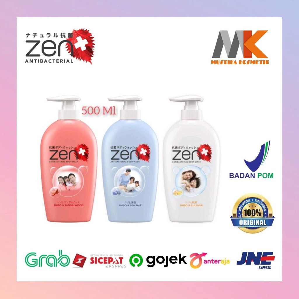 ZEN SABUN CAIR ANTISEPTIC PUMP500ML-SABUN MANDI CAIR-SABUN CAIR