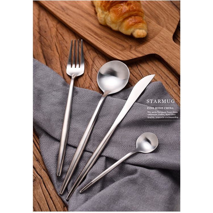 4Pcs sliver Stainless Steel Cutlery Set