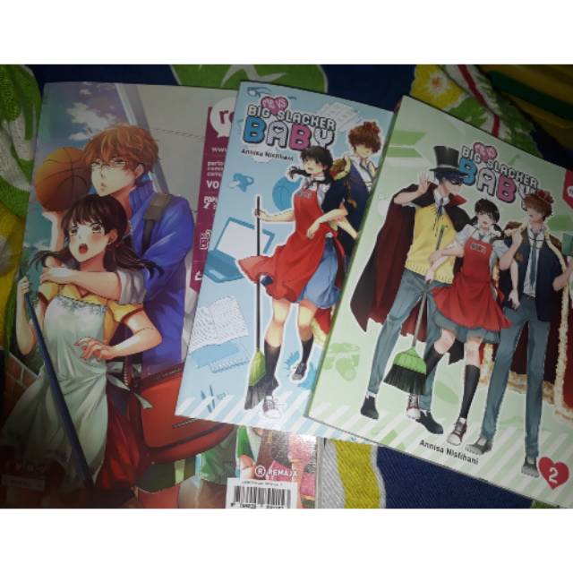 Komik manga Big Slacker Baby vol 1 & 2 & re:ON Comics vol 21 ( Preloved)