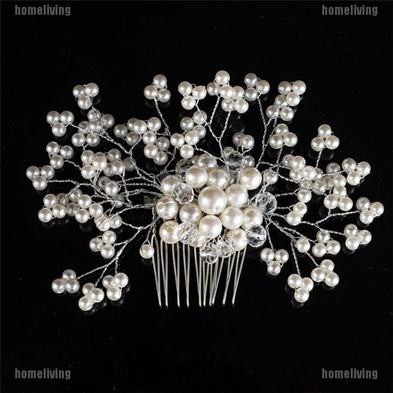 Flower Wedding Hair Pins Bridesmaid Crystal Diamante Pearls Bridal
