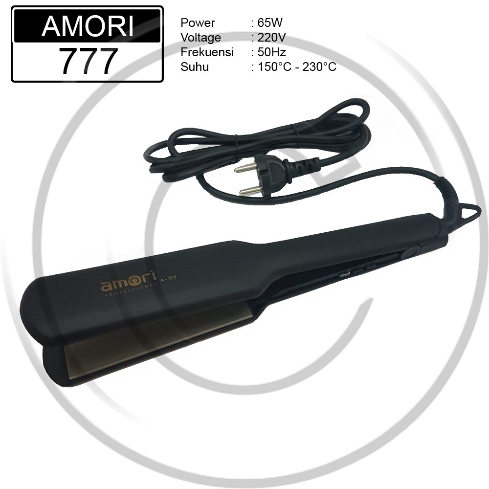 AMORI / AMORI-777 / Catokan Rambut Plat Lebar Lurus