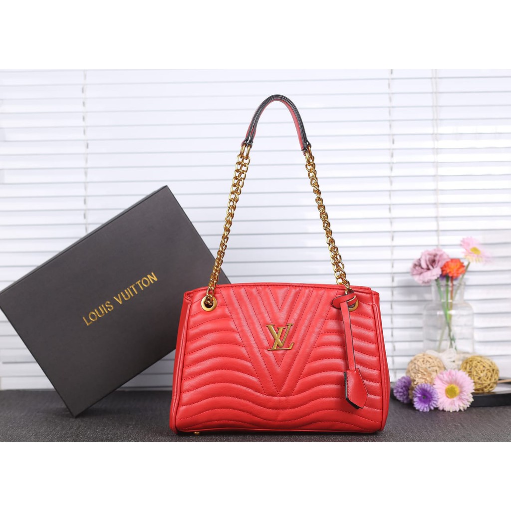 NEW ARRIVAL LOUIS VUITTON LEATHER BAG 18211 ( FREE BOX LV ) BJ BATAM TAS IMPORT TAS SELEMPANG MURAH