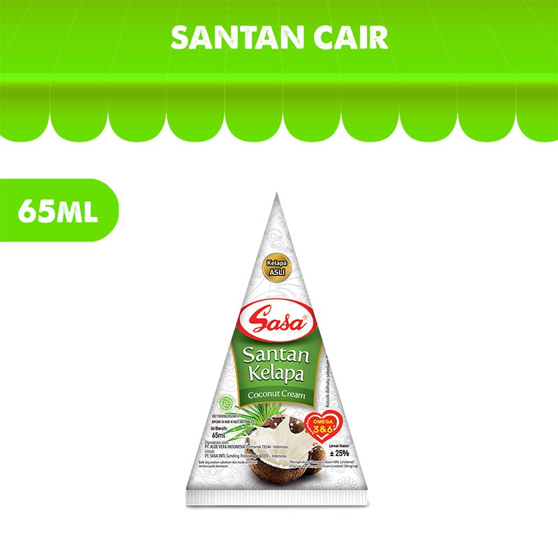 

[HeMart] Sasa Santan Kelapa 65ml / Bahan pokok