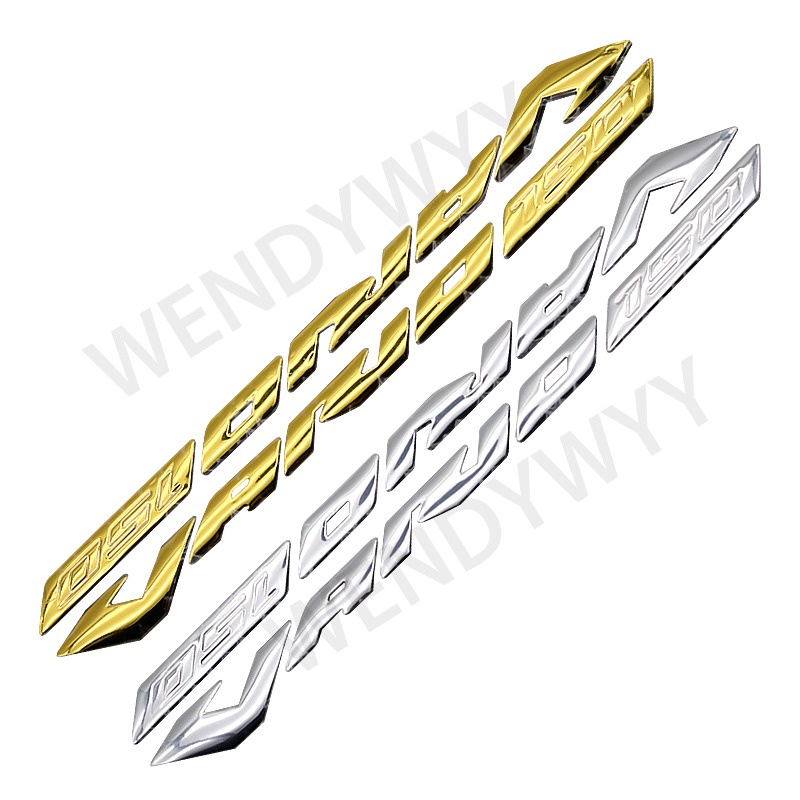 2pcs Stiker Emblem 3D 150 Warna Silver / Gold Bahan Plastik Untuk Dekorasi Motor Honda Vario