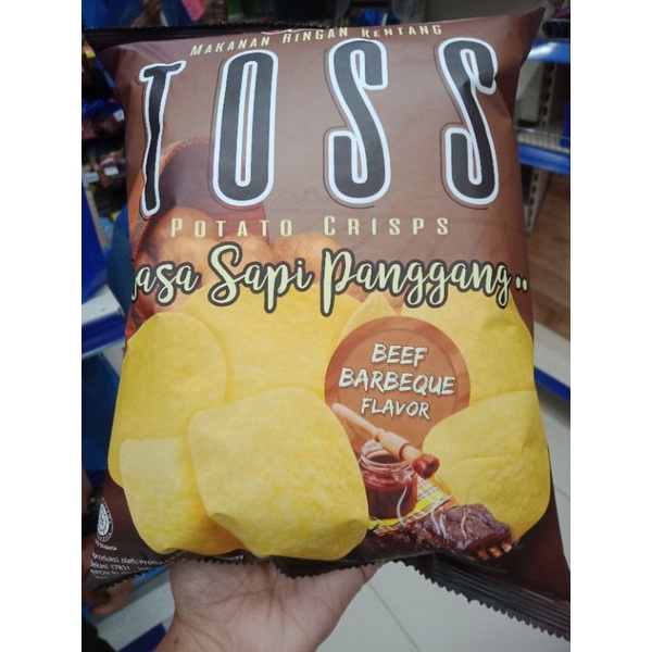 

oishi toss potato crisps rasa sapi panggang