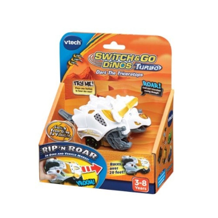 Vtech- Switch Go Dinos Turbo- Dart Triceratops/ 80-148603
