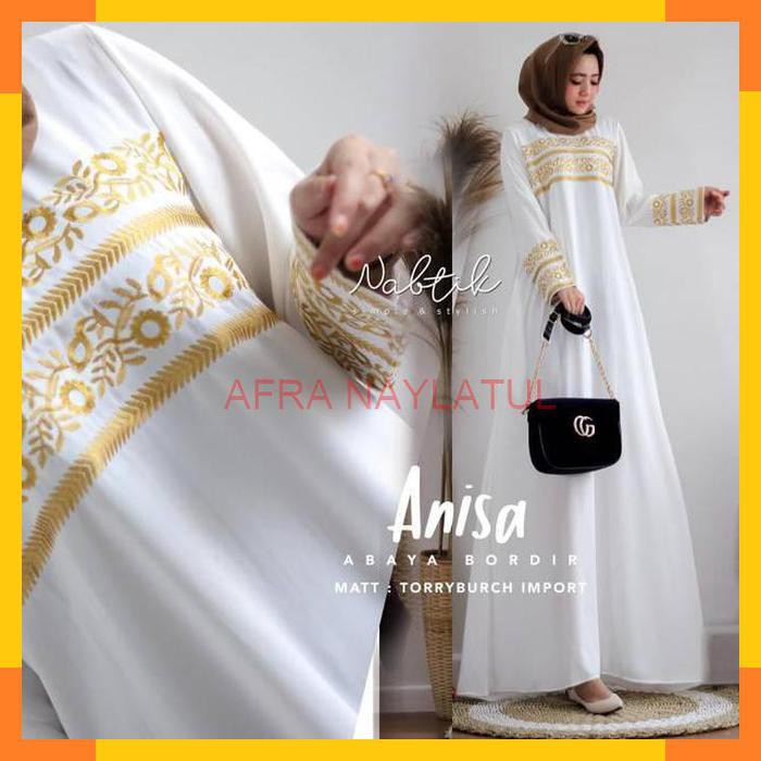 Anisa abaya bordir by nabtik fashion original
