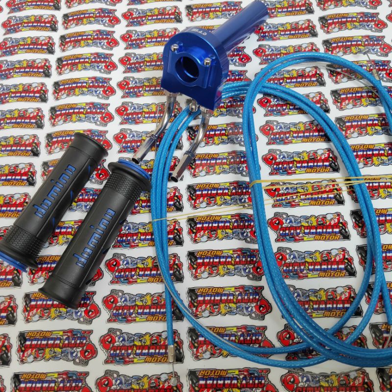 Paket Gas Spontan mdle KTC 2 Kabel full cnc plus kabel gas serat L gas dan Handgrip Grip