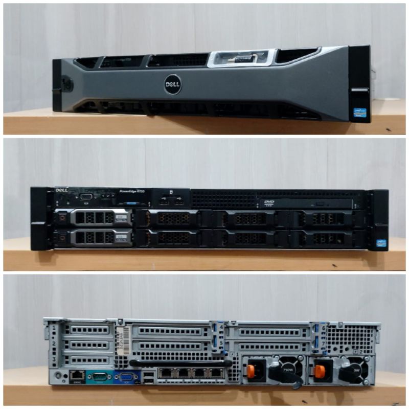 Server Like New Dell PowerEdge R720 Intel Xeon E5-2640 Ram 32Gb ddr3 Hdd 600Gb