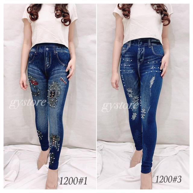 Legging Jeans Import Variasi