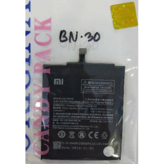 BATERAI XIAOMI REDMI 4A ORI BN30