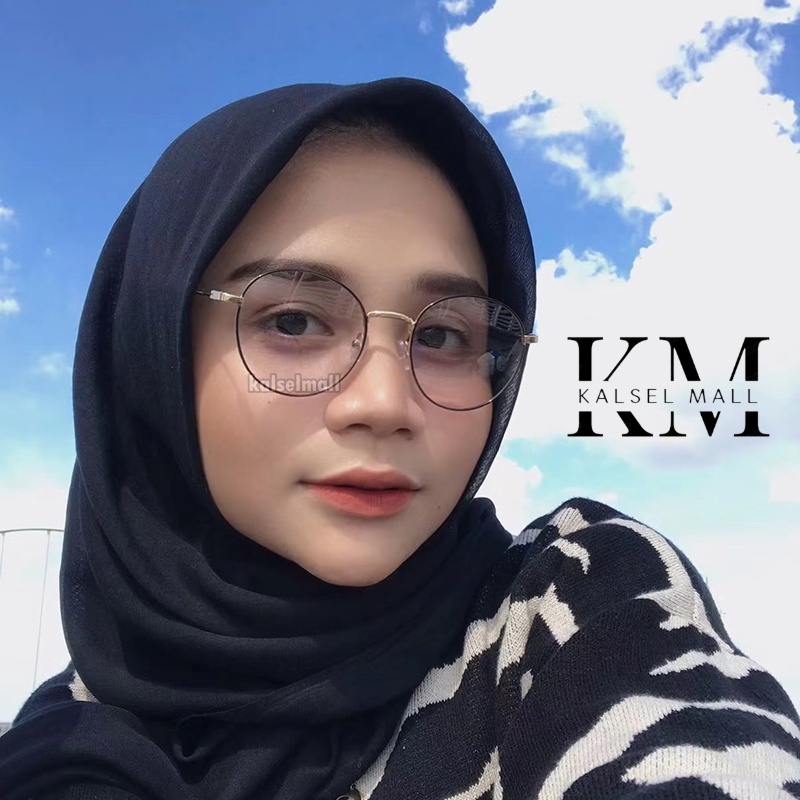 Kacamata Pria Wanita Artis atau Kaca Mata Retro Vintage Keren Oval Metal COD Kaca Mata Frame Oval Bulat Kotak Lonjong Besi Gaya Retro Model Cat Eye Horn Untuk Pria Wanita Model Artis Kaca Mata Retro Vintage Antiradiasi Anti Radiasi Keren Cewek Cowok KCP15