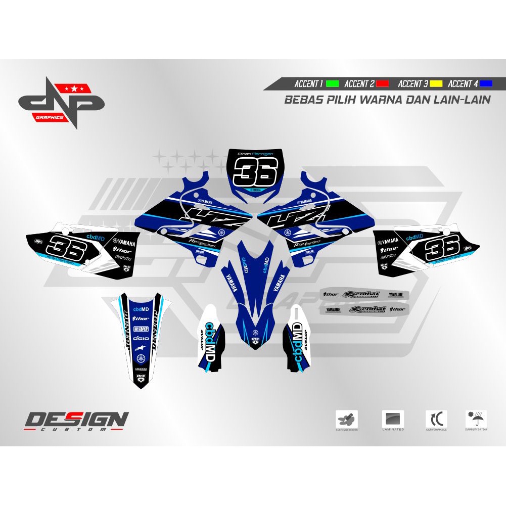 Decal Stiker YZ 125-250 2015-2020 02