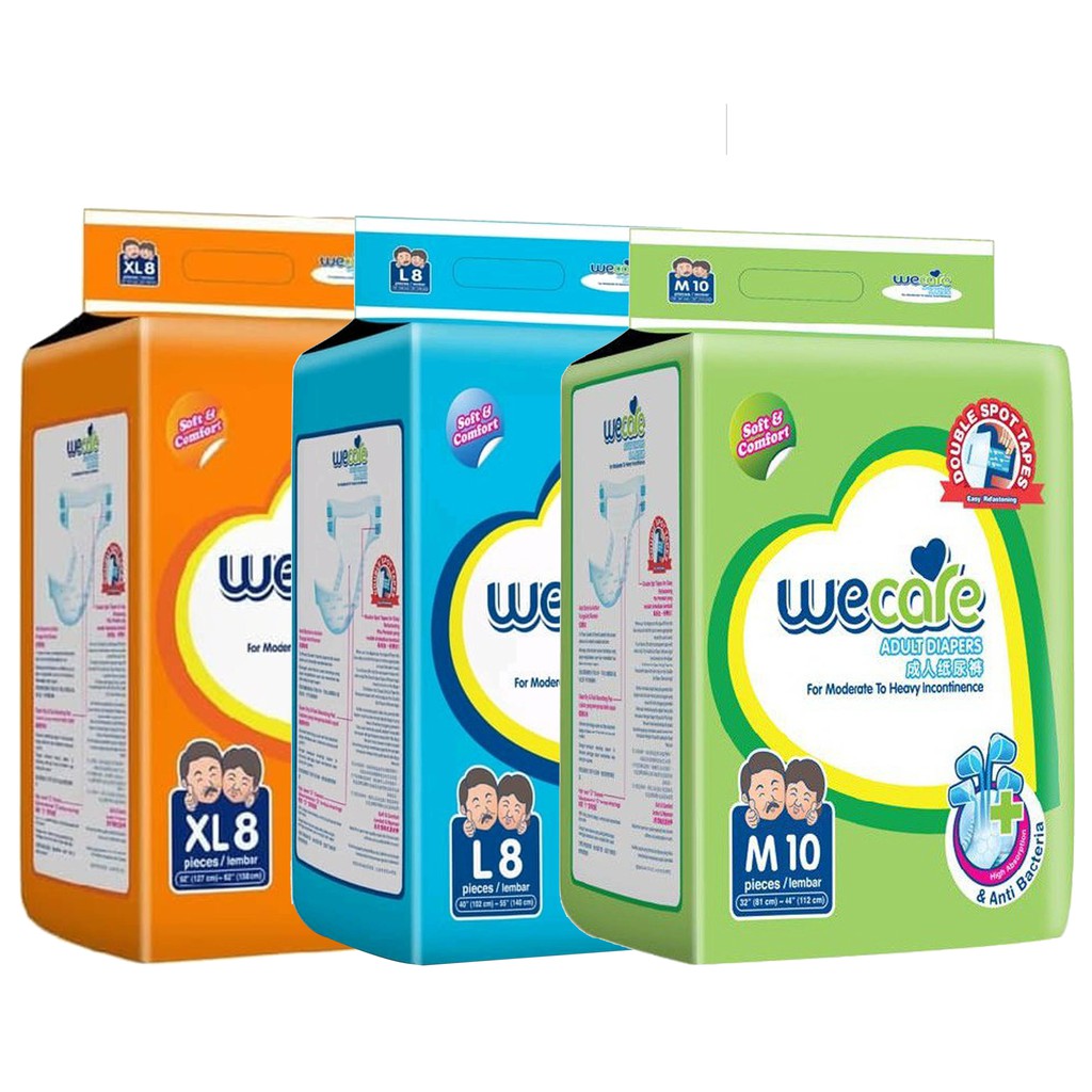 Wecare Adult Diapers Popok Dewasa M10/ L8/ XL8 - M 10/ L 8/ XL 8