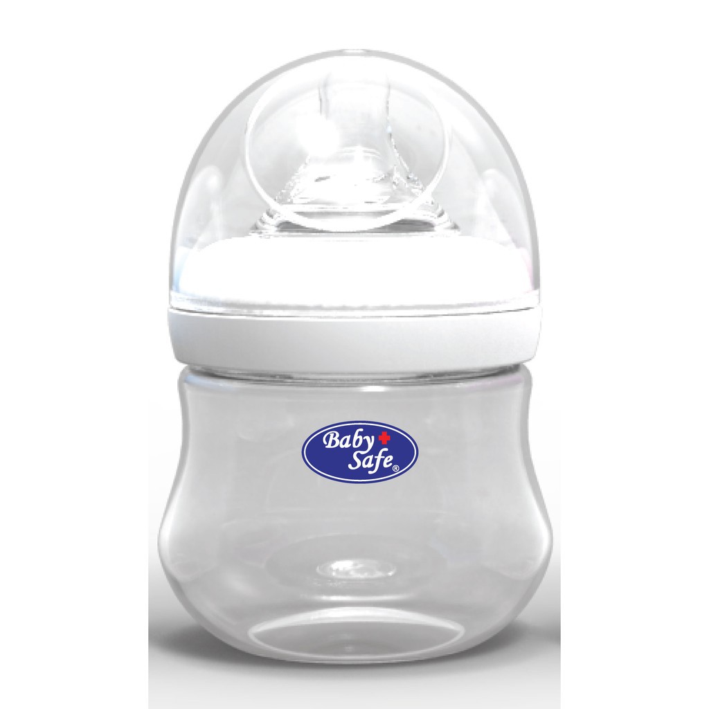 Baby Safe Wide Neck Bottle Milk Flow System 0m+ 125ml WN001