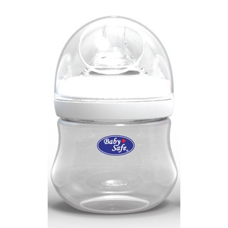 Image of Baby Safe Wide Neck Bottle Milk Flow System 0m+ 125ml WN001