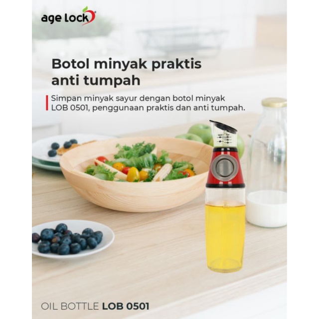 oil bottle AGE LOCK LOB 0501 - botol minyak takaran - botol cuka kecap dll